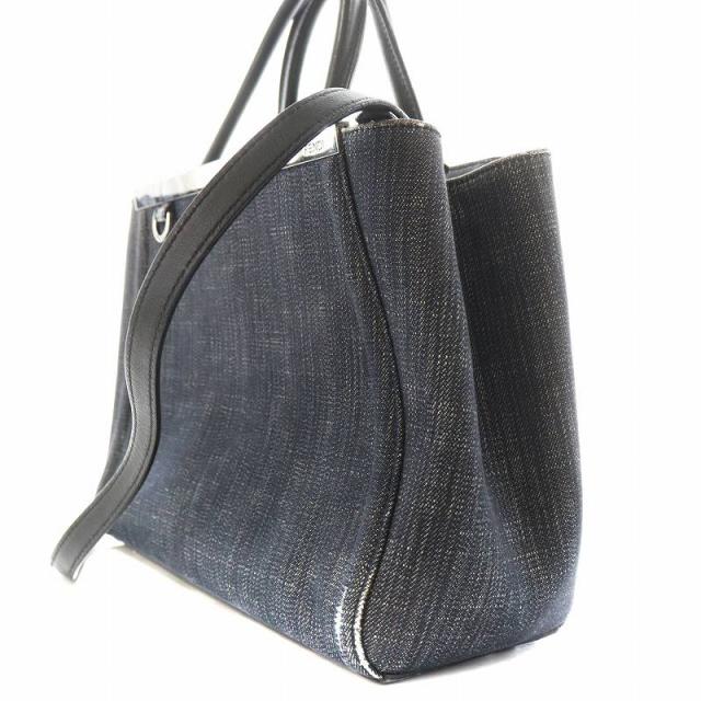 FENDI プチ トゥージュール ハンドバック ショルダーバッグ デニムレザー FENDI プチ トゥージュール ハンドバック ショルダーバッグ デニムレザー