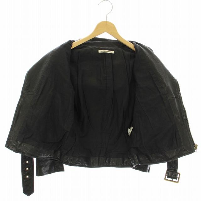 極美品 ビューティフルピープル 羊革 ダブル ライダース ジャケット 黒 極美品 ビューティフルピープル 羊革 ダブル ライダース ジャケット 黒