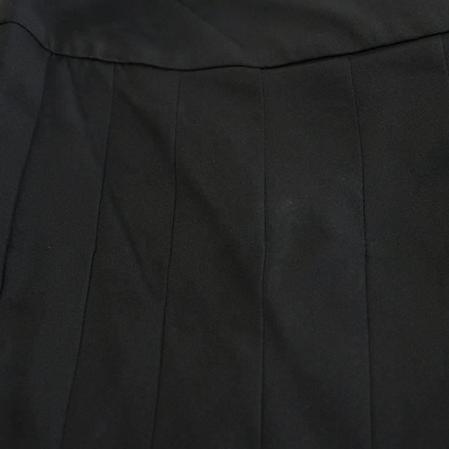 中古】シャネル CHANEL 05C プリーツスカート ひざ丈 シルク 絹 36 黒  