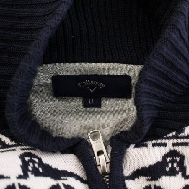 中古】キャロウェイ CALLAWAY ニットブルゾン ジャケット ショール