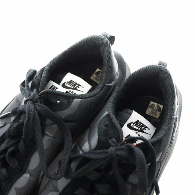 【中古】ナイキ NIKE × サカイ sacai ヴェイパーワッフル Vaporwaffle スニーカー US12 30.0cm 黒 DD1875-001