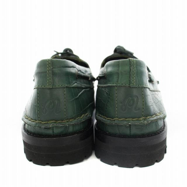 【中古】スペリー マルボン 3-Eye Bone Croc Leather Boat Shoes ローファー USA12 30.0cm 緑 STS25221 メンズ