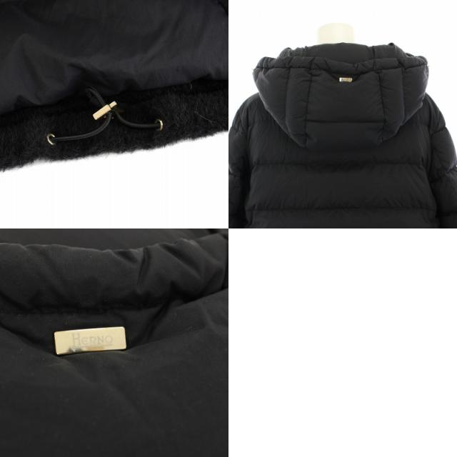 HERNO ヘルノ 異素材切替 ダウンコート Wジップ イタリア製 ライト