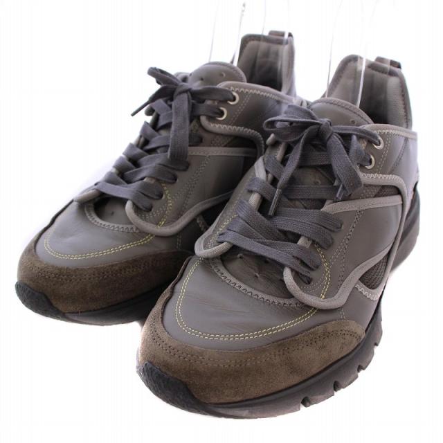 【中古】オーエーエムシー OAMC AURORA SNEAKER スニーカー シューズ レザー 42 グレー /BM メンズ