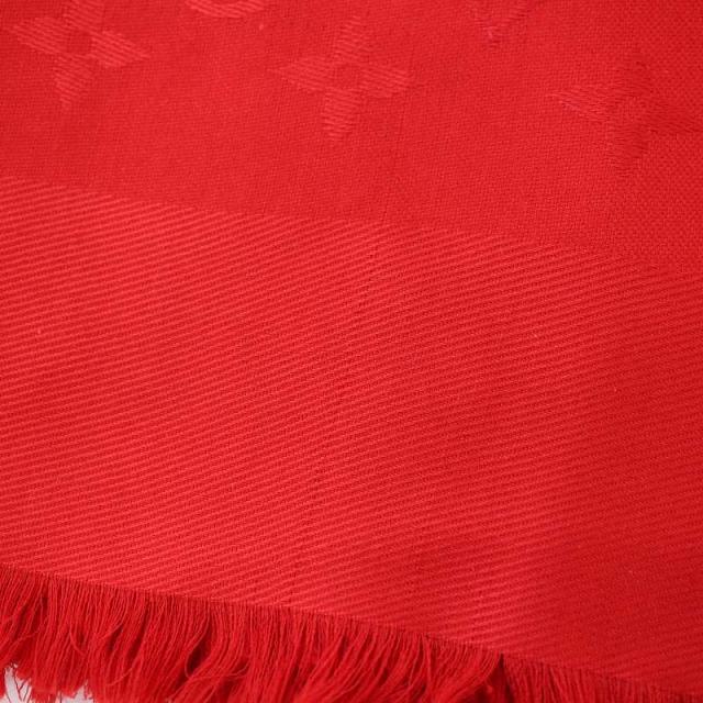 新品未使用品　Louis Vuitton モノグラム ストール 赤 LOUIS VUITTON 【美品】 ルイ・ヴィトン 大判ショール ストール