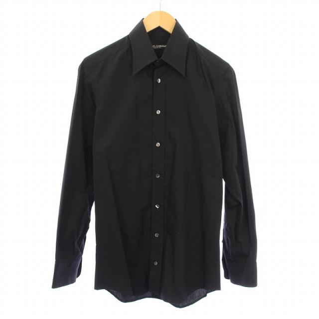 ⭐美品　Dolce & Gabbana 黒 長袖 ドレスシャツ　38/15⭐ 新品DOLCE & GABBANAドルガバドレスシャツブラック38