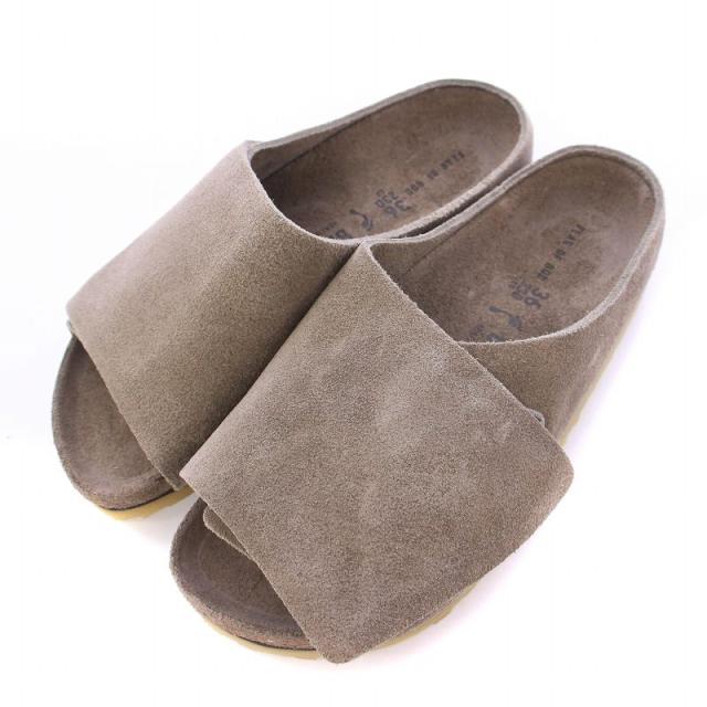【中古】ビルケンシュトック BIRKENSTOCK 1774 Los Feliz Suede 1774ロスフェルススエード サンダル 23cm グレー