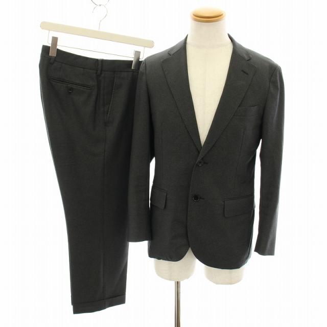 【中古】マッキントッシュフィロソフィートロッター スーツ テーラードジャケット 36R スラックス 40 グレー メンズ