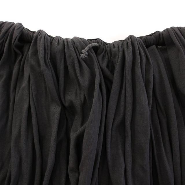 【中古】エトレトウキョウ ウエストギャザーバルーンカットパンツ イージー ウエストゴム S チャコールブラック 中古】エトレトウキョウ ウエストギャザーバルーンカットパンツ