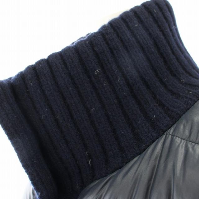中古】ヘルノ HERNO ダウンコート アウター ニット切替 42 紺