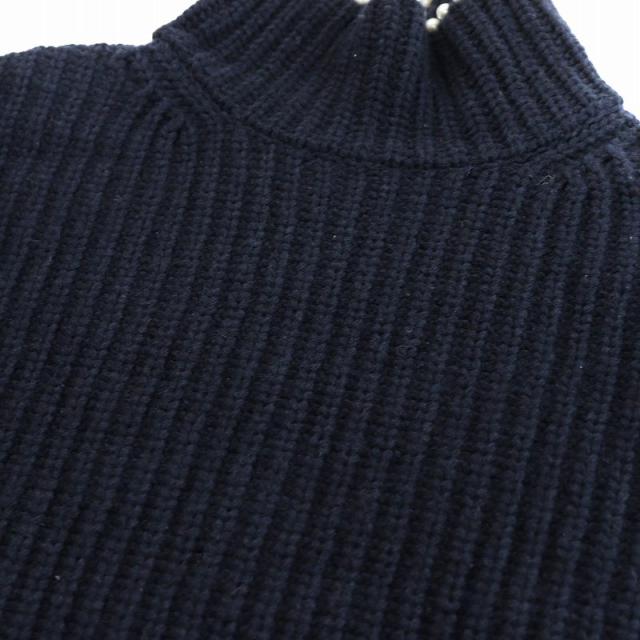 セブンテンバイミホカワヒト パールネック タートル ニット S セブンテンバイミホカワヒト パールネック タートル ニット S