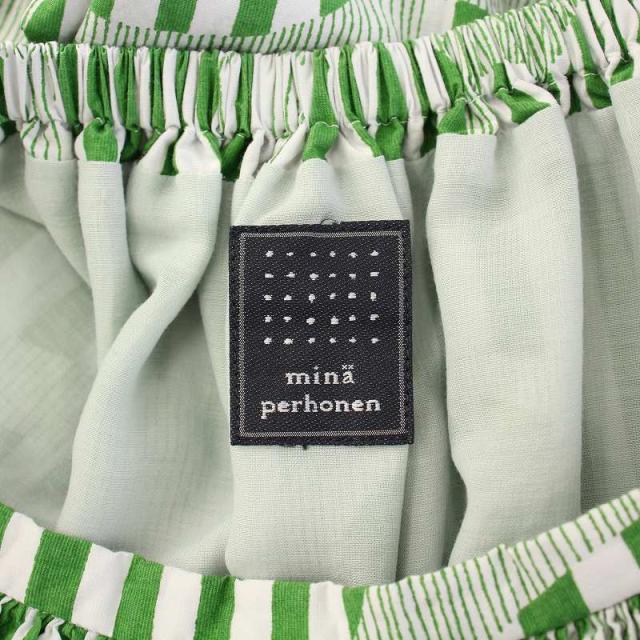 中古】ミナペルホネン line treeシルクコットンプリントバルーン