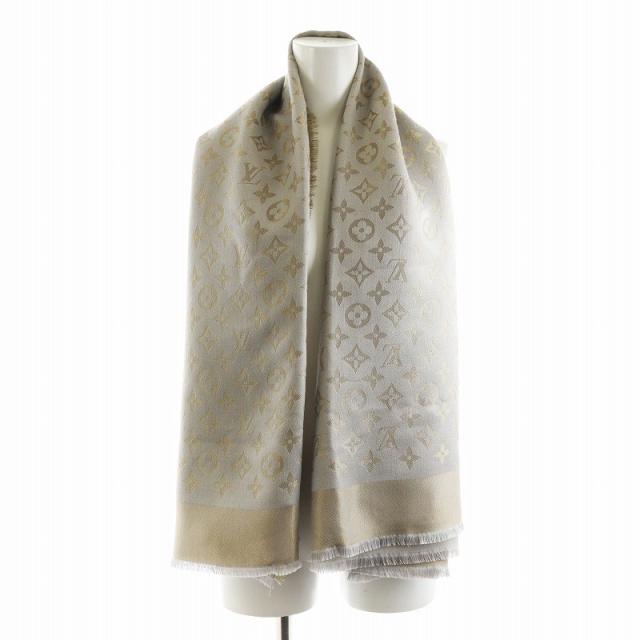 極美品】ルイヴィトン 大判 ストール モノグラム シルク混