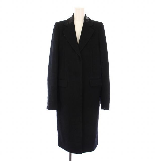 希少 美品 Maison Margiela 上質 ウール 牛革 チェスターコート 極美品】Maison Martin Margiela ウール チェスターコート