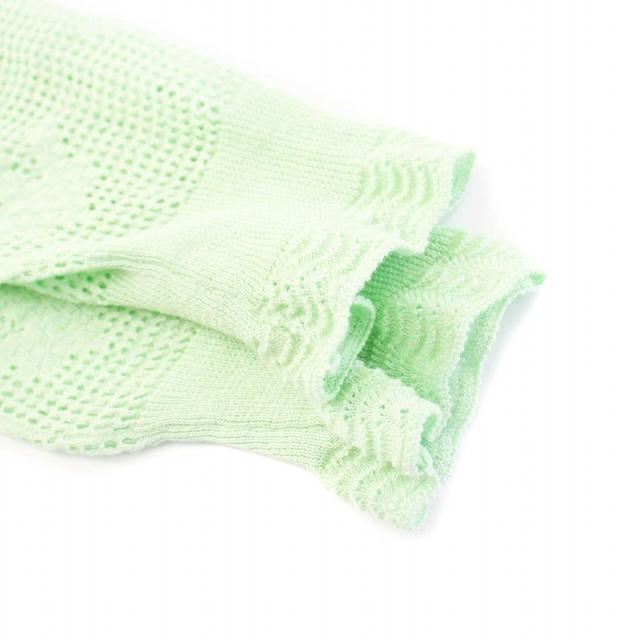 【中古】ミナペルホネン mina perhonen tulip ニット カットソー 長袖 総柄 リネン 38 ミントグリーン acs8901 中古】ミナペルホネン mina perhonen tulip ニット カットソー 長袖 総