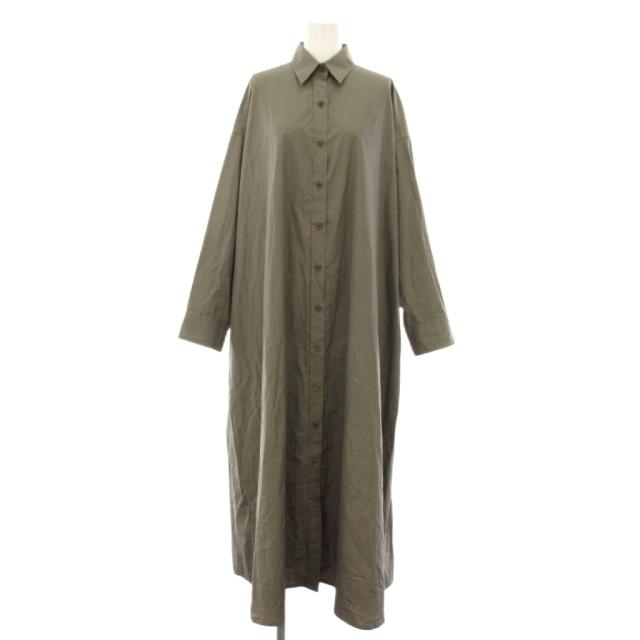 【中古】ドゥーズィエムクラス グラッドサム ワンピース シャツワンピース 36 カーキ 24040500701010 レディース