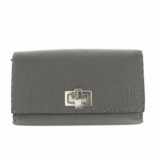 FENDI フェンディ ピーカブー セレリア グレー ミディアム 限定色