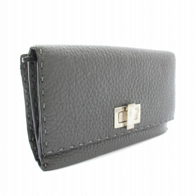 FENDI フェンディ ピーカブー セレリア 長財布 シルバー FENDI FENDI フェンディ ピーカブー セレリア 長財布 シルバー FENDI