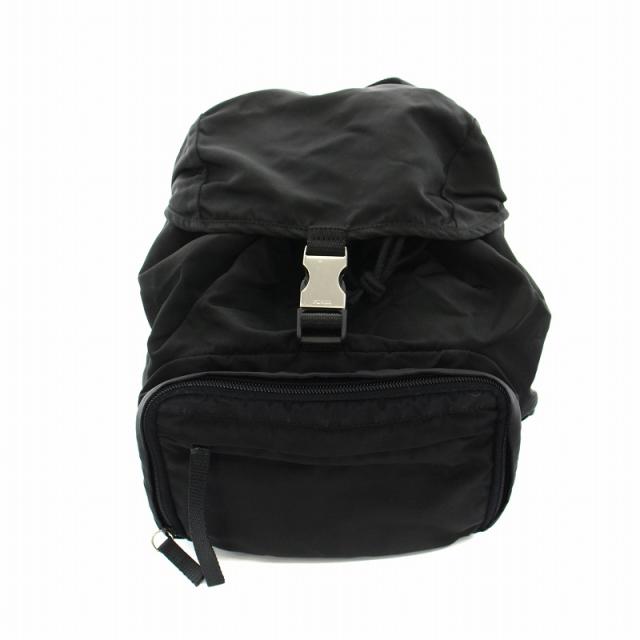 美品　PRADAプラダ　ナイロン　リュック　黒　三角プレート　ヴィンテージ 美品 PRADAプラダ ナイロン リュック 黒 三角プレート