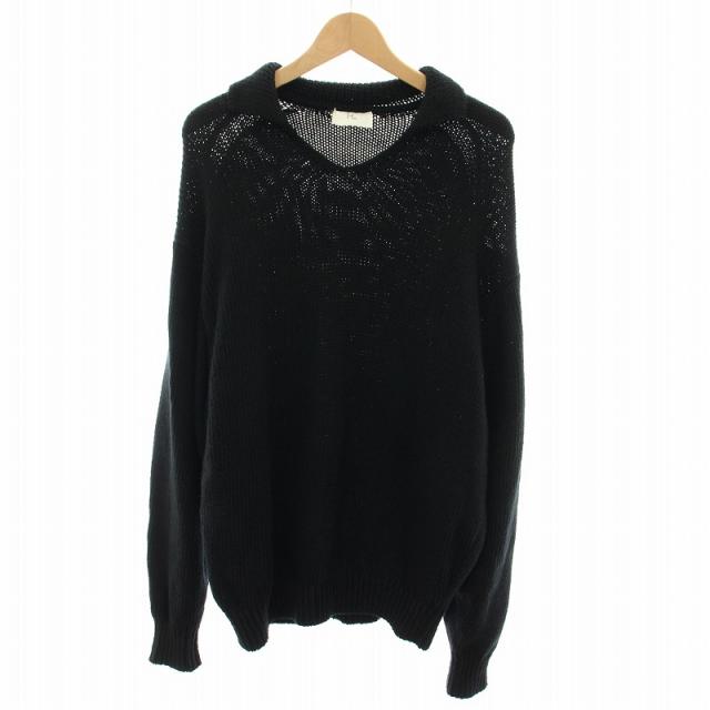 中古】ヘリル HERILL コットンコードスキッパー ニット セーター 長袖