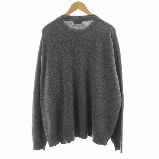 Roberto Collina ロベルトコリーナ カシミア シルク クルーネック セーター RY32201 メンズ ロベルトコリーナ ショールカラー ニット グレー イタリア製 50