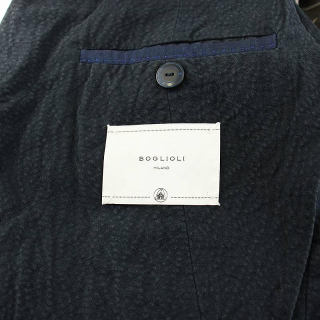 【中古】ボリオリ BOGLIOLI 23 DOVER テーラードジャケット ブレザー 麻 リネン混 46 紺 ネイビー T2902E /KU メンズ_3