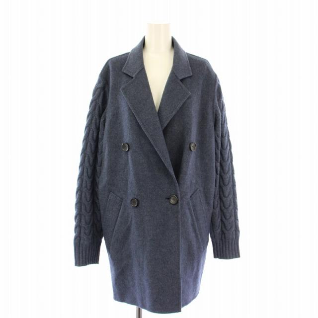 マックスマーラ チェスターコート ダブル カシミヤ混 大きいサイズ