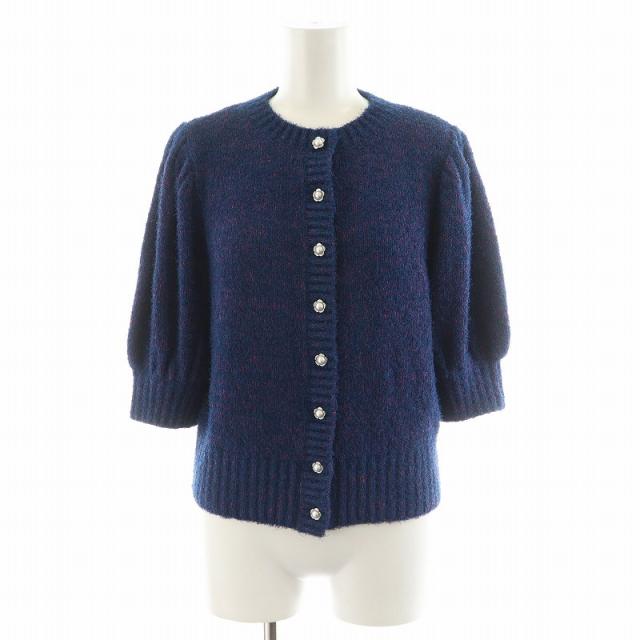 ライン入り シアーニット ボレロ＆ジレ トップス ニット セーター 361301 トップス ニット セーター ライン入り シアーニット ボレロ