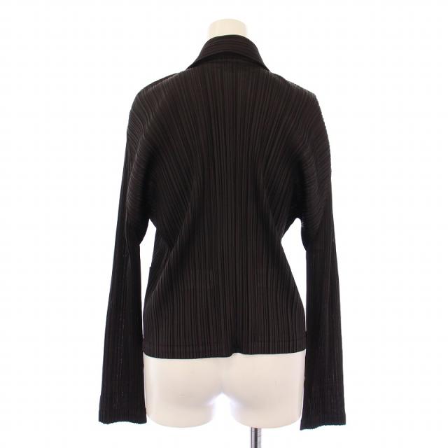 イッセイミヤケ プリーツ ジャケット テーラード 薄手 3B 2 黒