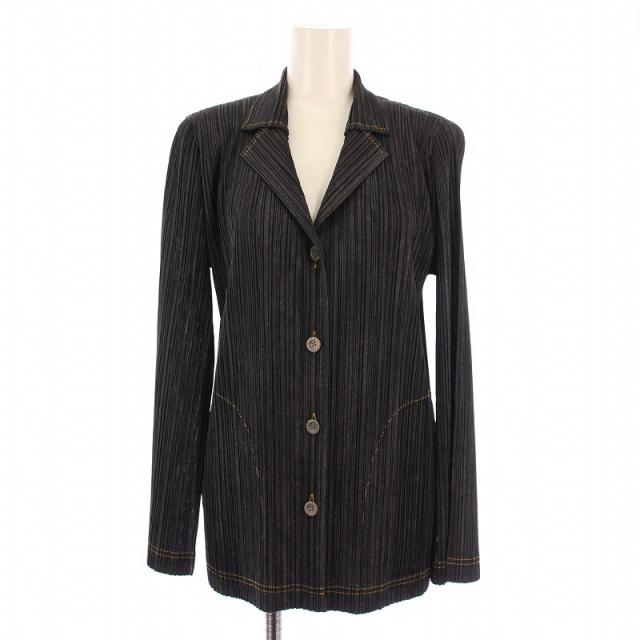 PLEATS PLEASE アウター PLEATS PLEATS! ベージュ ロングコート サイズ