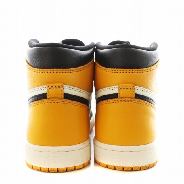 【中古】ナイキ NIKE エア ジョーダン 1 レトロ ハイ オリジナル タクシー スニーカー US8 26.0cm 黒 黄 555088-711
