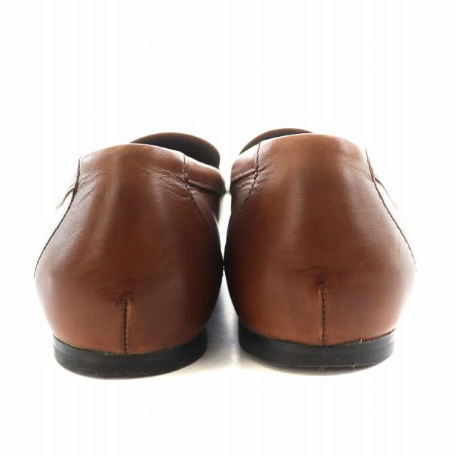 中古】トッズ TOD'S ケイト ローファー モカシン レザー 35 茶