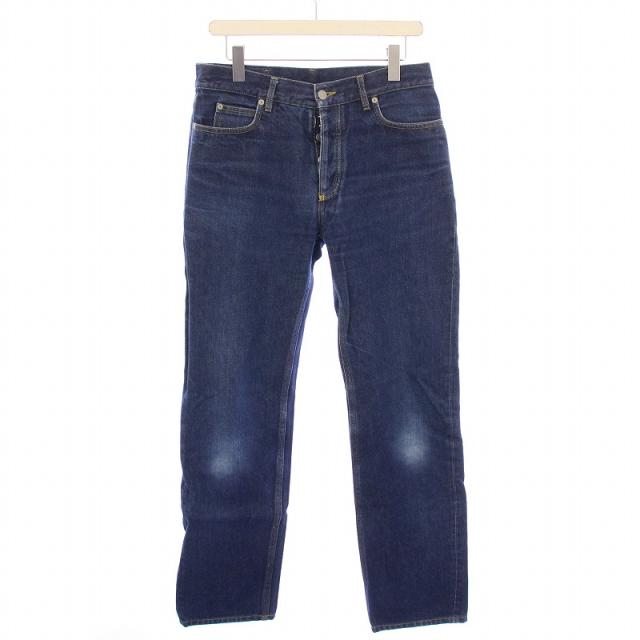 【中古】メゾンマルジェラ 10 ステレオタイプ デニムパンツ ジーンズ ボタンフライ USED加工 インディゴ S50LA0101