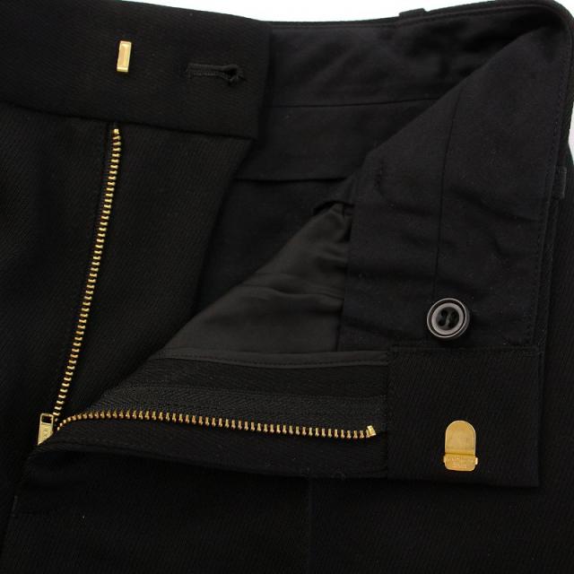 【中古】ドゥーズィエムクラス エクスクイジットパンツ スラックス ストレート ジップフライ ウール 36 黒 ブラック 中古】ドゥーズィエムクラス エクスクイジットパンツ スラックス