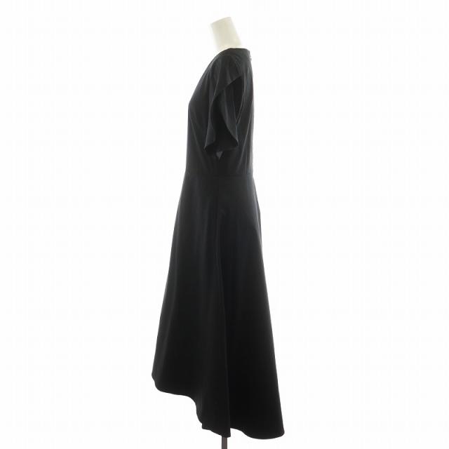 中古】アドーア ADORE ワンピース ロング丈 半袖 36 黒 ブラック 531