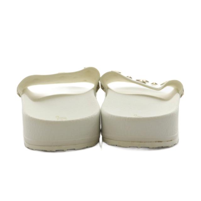 【中古】レッド ヴァレンティノ RED VALENTINO シャワーサンダル スター スタッズ 23.5cm 白 ホワイト