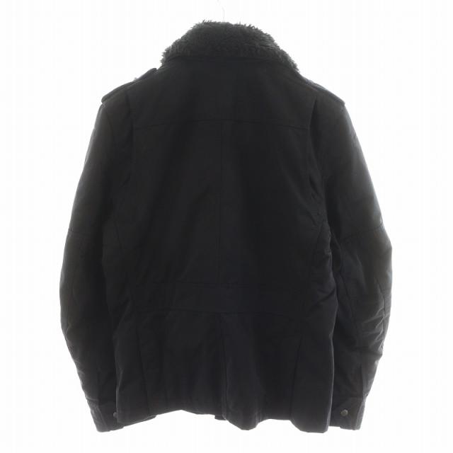 【中古】ディーゼル DIESEL ジャケット ボア ナイロン アウター M 黒 ブラック /AN15 メンズ