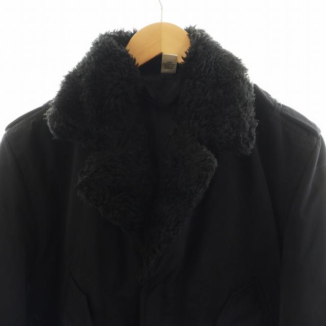 【中古】ディーゼル DIESEL ジャケット ボア ナイロン アウター M 黒 ブラック /AN15 メンズ