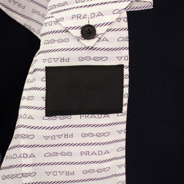 【中古】未使用品 プラダ PRADA 2021年製 テーラードジャケット 金ボタン カシミヤ混 50 ネイビー SD137 /KH メンズ_2