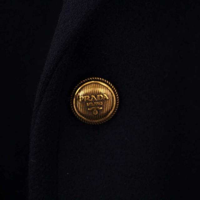 【中古】未使用品 プラダ PRADA 2021年製 テーラードジャケット 金ボタン カシミヤ混 50 ネイビー SD137 /KH メンズ_4