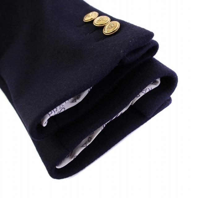 【中古】未使用品 プラダ PRADA 2021年製 テーラードジャケット 金ボタン カシミヤ混 50 ネイビー SD137 /KH メンズ_6
