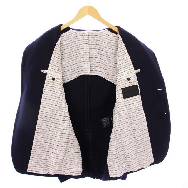 【中古】未使用品 プラダ PRADA 2021年製 テーラードジャケット 金ボタン カシミヤ混 50 ネイビー SD137 /KH メンズ_7