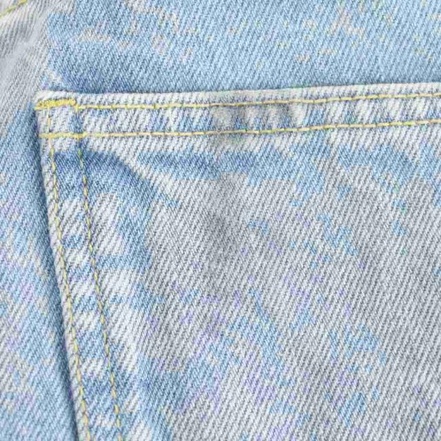 【中古】グッチ GUCCI ショートパンツ ハーフパンツ デニムパンツ ジーンズ ジッパーフライ 花柄 刺繍 24 インディゴ_8