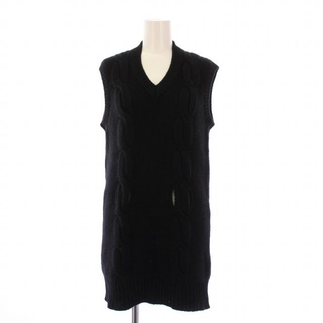 中古】セリーヌ CELINE ニットベスト プルオーバー Vネック ストレッチ  