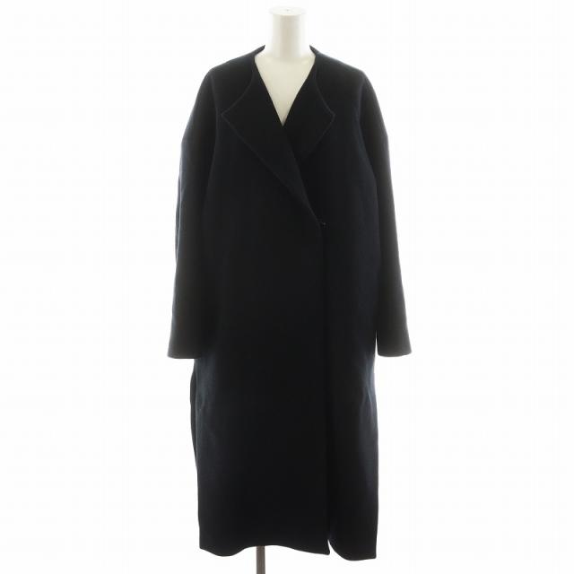 ドゥーズィエムクラス ロングコート ノーカラー 極美品