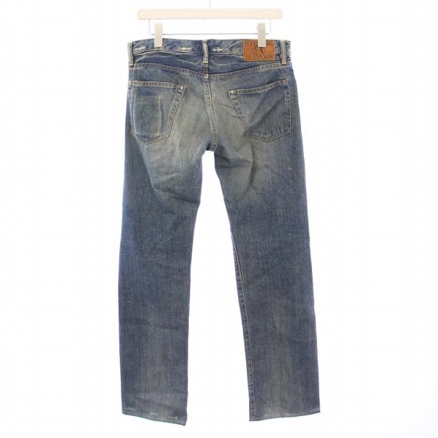 ヒステリックグラマー　ダメージ加工ストレートデニムW30 スタッズ装飾 ファッション ヒステリックグラマー ダメージ加工