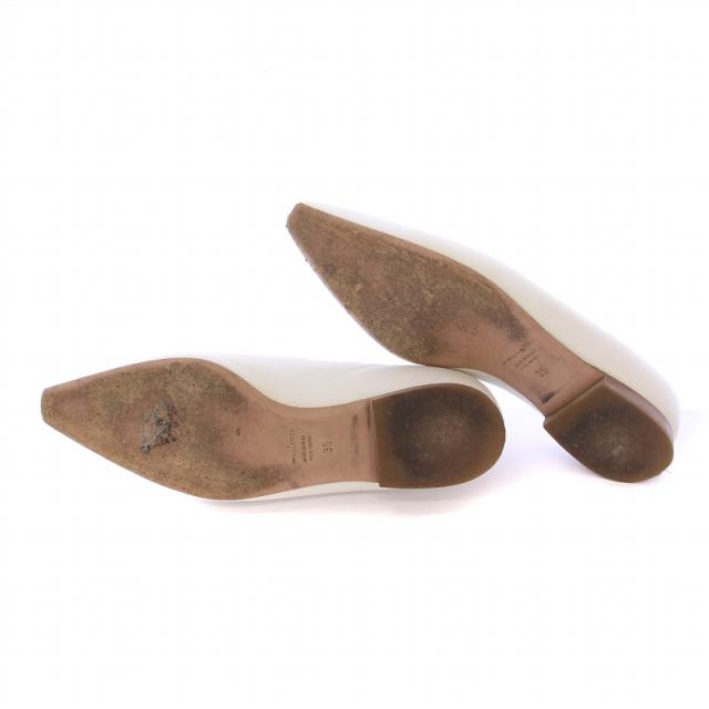 【美品】 PELLICO ペリーコ　スクエアトゥ　パンプス　ヒール　レザー 中古】ペリーコ PELLICO パンプス スクエアトゥ ローヒール レザー V