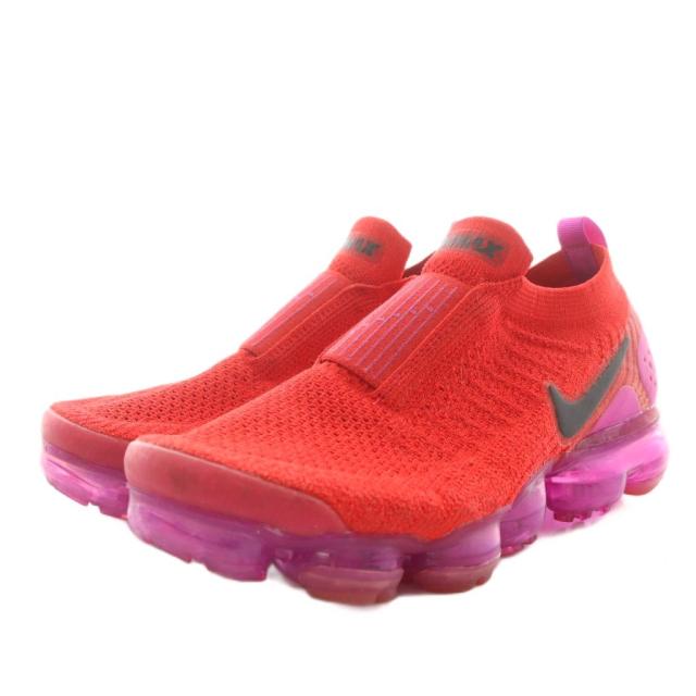 【中古】ナイキ NIKE エア ヴェイパーマックス モック Air Vapormax Moc 2 スニーカー シューズ 24.5cm 赤 AJ6599-600