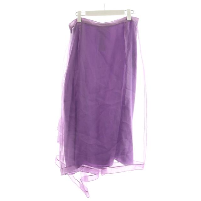 中古】グッチ GUCCI チュールスカート フレアスカート ロング丈 シアー