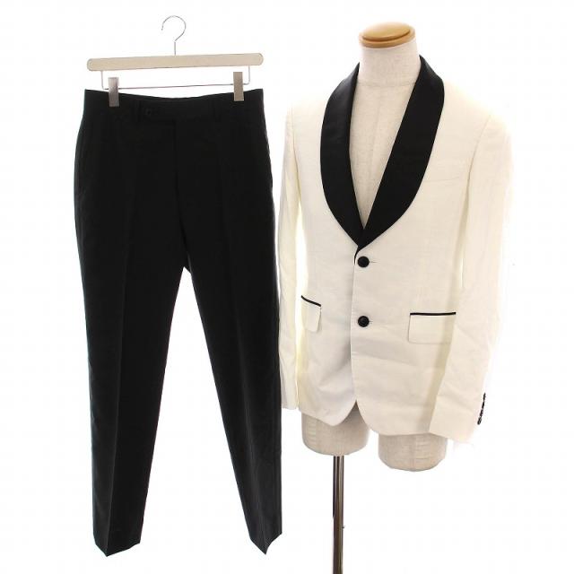 【中古】ビームス ワタナベウェディングコラボセット 燕尾服 タキシード サスペンダー付き パンツ セットアップ 上下